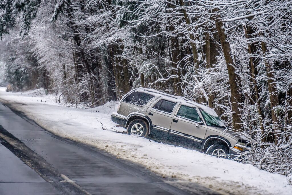 Winter Car Accident Kansas Missouri